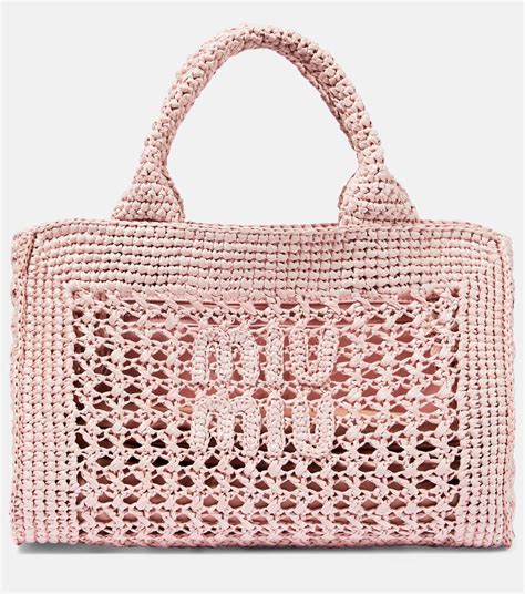 miu miu ribbon bag|Miu Miu crochet bag.